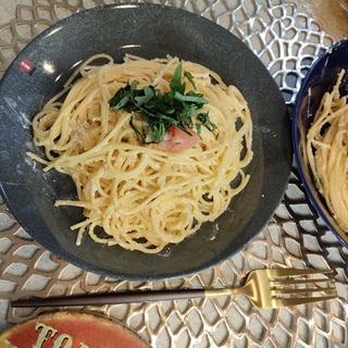 我が家の辛子明太子スパスタ